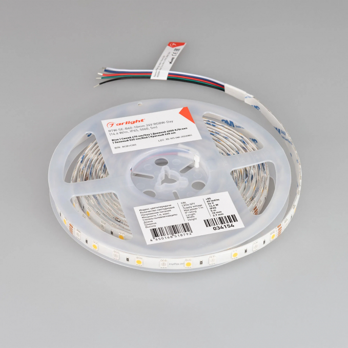Светодиодная лента RTW-SE-B60-10mm 24V RGBW-Day (14.4 W/m, IP65, 5060, 5m), Arlight, 034154, изображение 5 Светодиодная лента RTW-SE-B60-10mm 24V RGBW-Day (14.4 W/m, IP65, 5060, 5m), Arlight, 034154, изображение 5