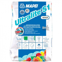 Клей для плитки Mapei Ultralite S1 Белый, 15 кг Клей для плитки Mapei Ultralite S1 Белый, 15 кг