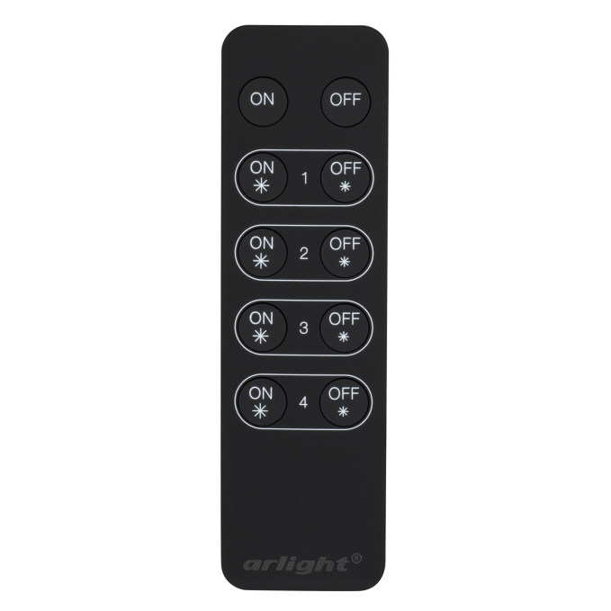 Пульт SR-2833K4 Black (диммер 4 зоны), Arlight, 021057, изображение 2 Пульт SR-2833K4 Black (диммер 4 зоны), Arlight, 021057, изображение 2