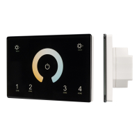Панель Sens SMART-P81-MIX Black (230V, 4 зоны, 2.4G), Arlight, 028401 Панель Sens SMART-P81-MIX Black (230V, 4 зоны, 2.4G), Arlight, 028401