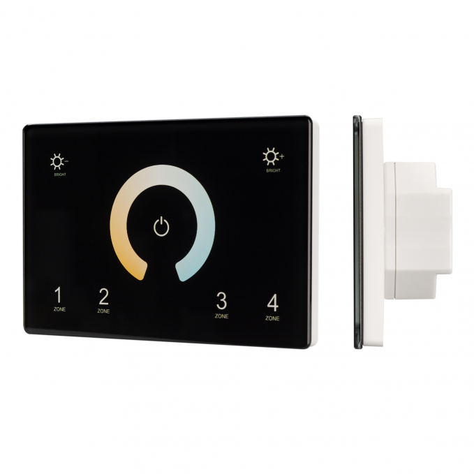 Панель Sens SMART-P81-MIX Black (230V, 4 зоны, 2.4G), Arlight, 028401, изображение 1