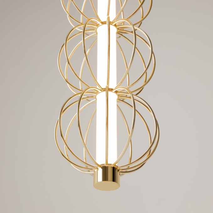 Подвесной светильник Золотая клетка / Golden Cage 3000К 17Вт, MOD216PL-L10G3K, изображение 4 Подвесной светильник Золотая клетка / Golden Cage 3000К 17Вт, MOD216PL-L10G3K, изображение 4