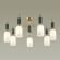 Люстра потолочная E14 7*40W CANDY CLASSIC ODL_EX21 128 ODEON LIGHT 4861/7C, фото на цветном фоне 1