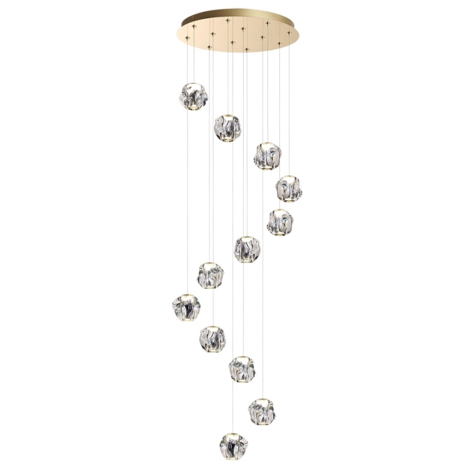 Люстра каскадная LED 60W 4000K 2800Лм JEMSTONE L-VISION ODL25 563 ODEON LIGHT 5085/60L, фото на белом фоне Люстра каскадная LED 60W 4000K 2800Лм JEMSTONE L-VISION ODL25 563 ODEON LIGHT 5085/60L, фото на белом фоне