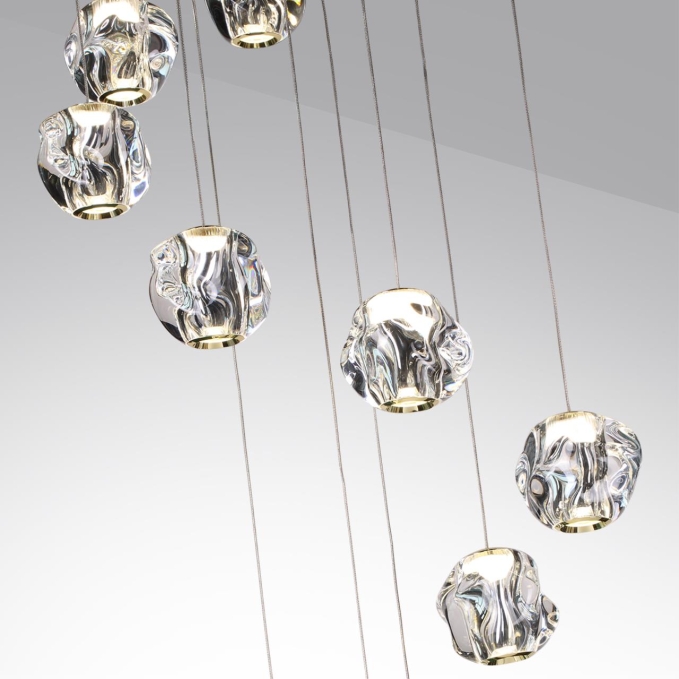 Люстра каскадная LED 60W 4000K 2800Лм JEMSTONE L-VISION ODL25 563 ODEON LIGHT 5085/60L, композиция 3 Люстра каскадная LED 60W 4000K 2800Лм JEMSTONE L-VISION ODL25 563 ODEON LIGHT 5085/60L, композиция 3