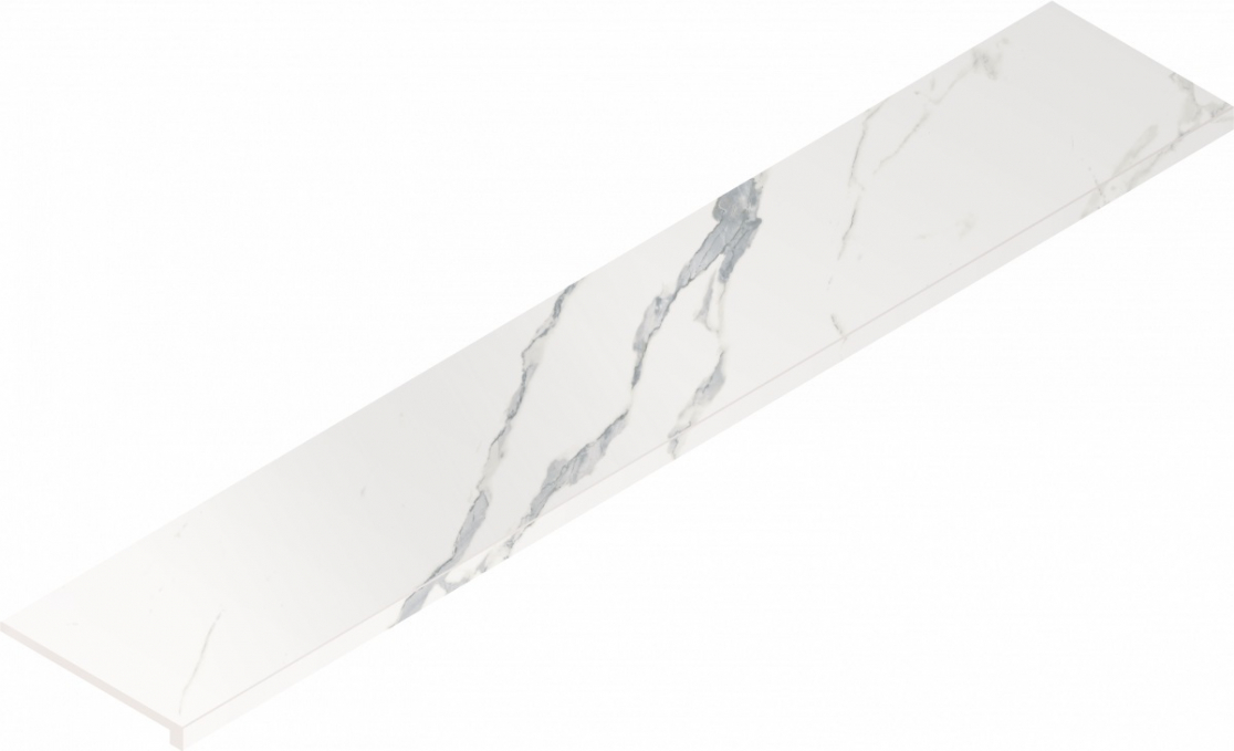 Ступень Italon Stellaris Statuario White угловая правая 33x160, 620070002621 Ступень Italon Stellaris Statuario White угловая правая 33x160, 620070002621