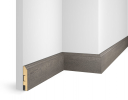Плинтус Cosca Decor ЕP07 NanoFlex дуб Сицилия, 80x16x2400 мм, МДФ