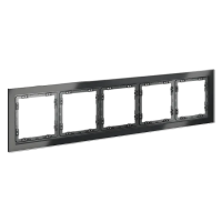 Рамка стеклянная VOLTUM S70 на 5 постов, (графит, стекло), Voltum, VLS110507 Рамка стеклянная VOLTUM S70 на 5 постов, (графит, стекло), Voltum, VLS110507