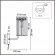 Бра E14 1*40W 220V FAVLA CLASSI LN26 155 LUMION 8347/1W, схема товара