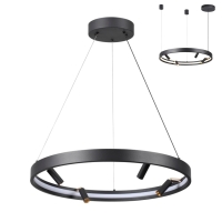 Подвесной светильник с пультом ДУ и доп. креплением IP20 LED 45W+15W 1952Лм 3000-6000K FONDA HIGHTECH ODL22 313 ODEON LIGHT, 4317/58L