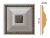 Вставка цветная Decomaster D209-55, 100x100x22 мм