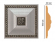 Вставка цветная Decomaster D209-55, 100x100x22 мм Вставка цветная Decomaster D209-55, 100x100x22 мм