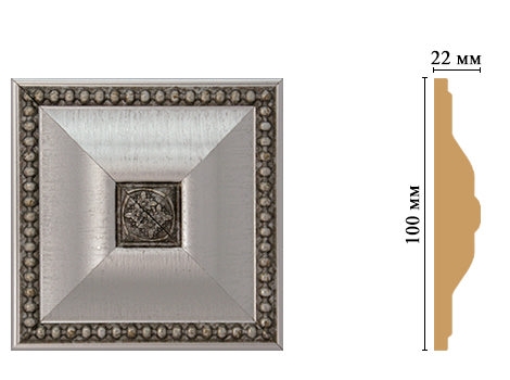 Вставка цветная Decomaster D209-55, 100x100x22 мм Вставка цветная Decomaster D209-55, 100x100x22 мм