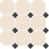 Керамогранит Top Cer Octagon 4416 Oct14-1Ch White 16 / Black Dots 14 30x30, OCT16 DOT14 Керамогранит Top Cer Octagon 4416 Oct14-1Ch White 16 / Black Dots 14 30x30, OCT16 DOT14