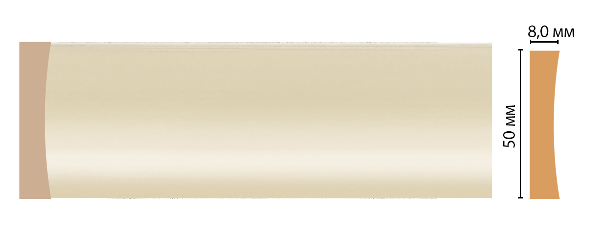 Молдинг Decomaster D045-61, 50x8x2400 мм Молдинг Decomaster D045-61, 50x8x2400 мм