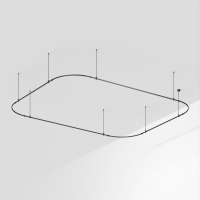 Основание ART-APRIORI-RECTANGLE-SOFT-ROD-800-4500x3500 (BK), Arlight, 048542