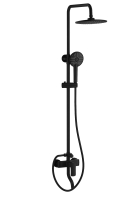 Душевая стойка со смесителем Wonzon & Woghand Line WW-AE3354-MB черная матовая Душевая стойка со смесителем Wonzon & Woghand Line WW-AE3354-MB черная матовая