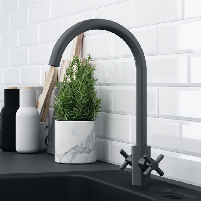 Смеситель для кухни Damixa Neo Classic 270000000 высокий, графит Смеситель для кухни Damixa Neo Classic 270000000 высокий, графит