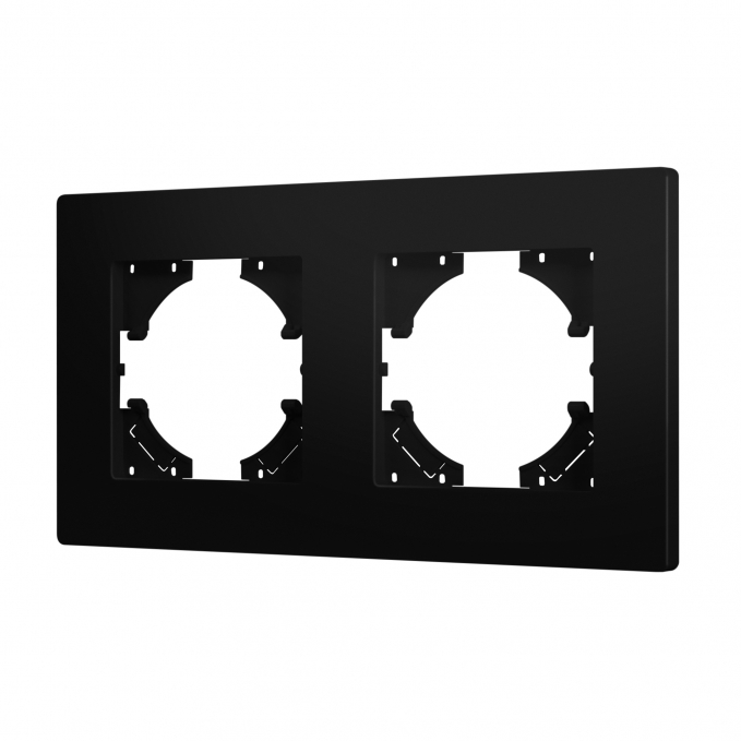 Рамка пластиковая FRM-PERIO-PL-2-BK, Arlight, 049751, изображение 1 Рамка пластиковая FRM-PERIO-PL-2-BK, Arlight, 049751, изображение 1