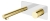 Встраиваемый смеситель Boheme Stick 125-WG белый с золотом матовый