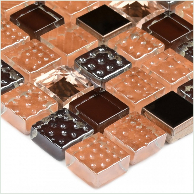 Мозаика Bonaparte Mosaics Crystal Brown 30x30 Мозаика Bonaparte Mosaics Crystal Brown 30x30