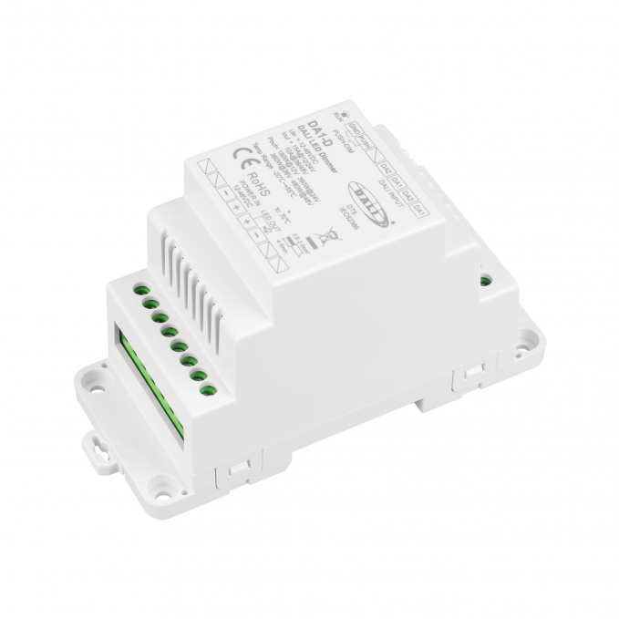 INTELLIGENT ARLIGHT Диммер SMART-DALI2-301-72-ADDR-DIM-PS-DIN-White (12-48V, 1x15A), Arlight, 060683, изображение 1 INTELLIGENT ARLIGHT Диммер SMART-DALI2-301-72-ADDR-DIM-PS-DIN-White (12-48V, 1x15A), Arlight, 060683, изображение 1