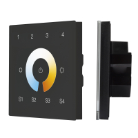 INTELLIGENT ARLIGHT Сенсорная панель DALI-901-11-4G-4SC-MIX-DT8-IN Black (BUS/230V), Arlight, 037197