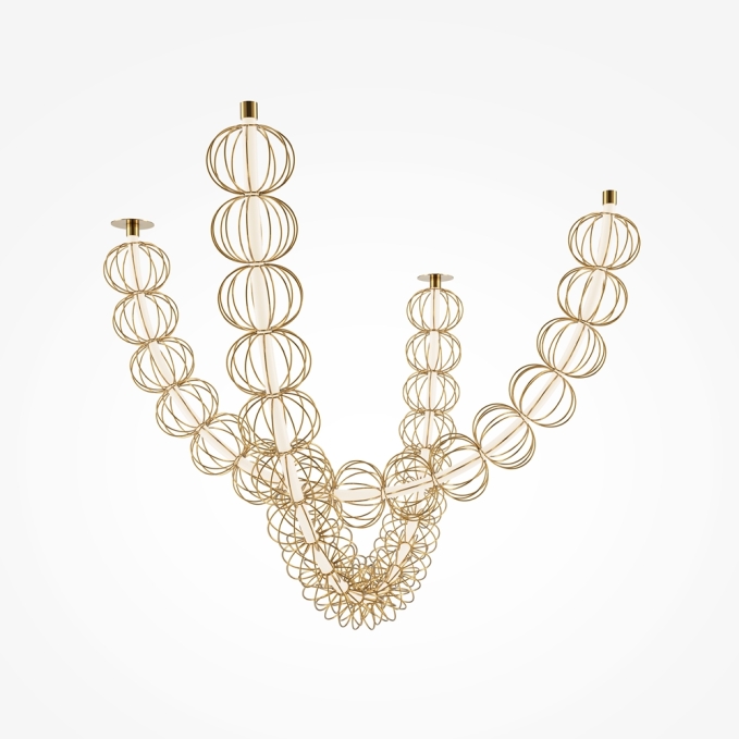Подвесной светильник Золотая клетка / Golden Cage 3000К 117Вт, MOD216PL-L42G3K, изображение 2