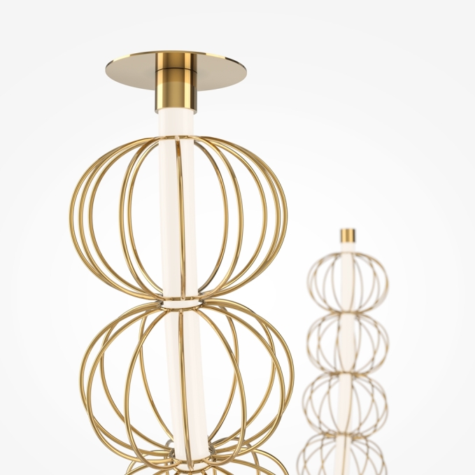 Подвесной светильник Золотая клетка / Golden Cage 3000К 117Вт, MOD216PL-L42G3K, изображение 3