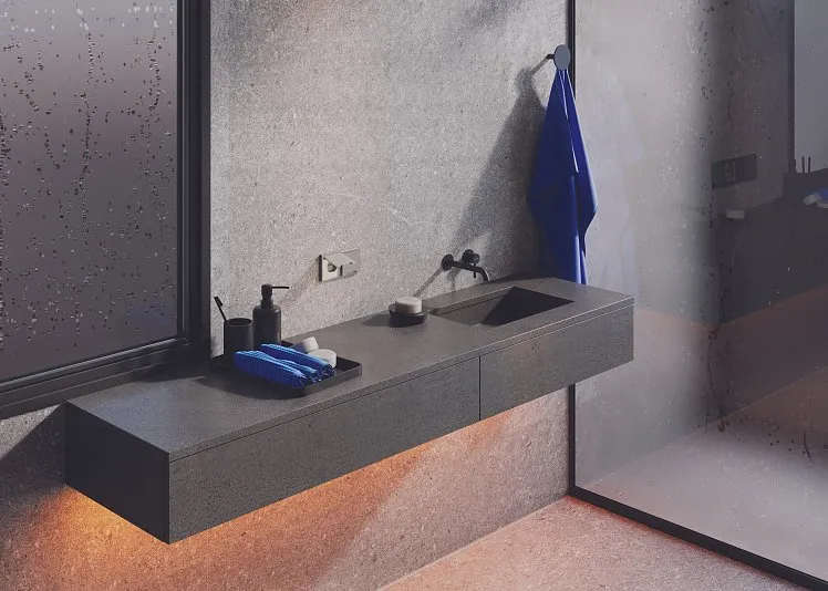 Накладка для розетки с заземлением, защитными шторками и крышкой, S70 Metal (никель), Voltum, VLSM000811