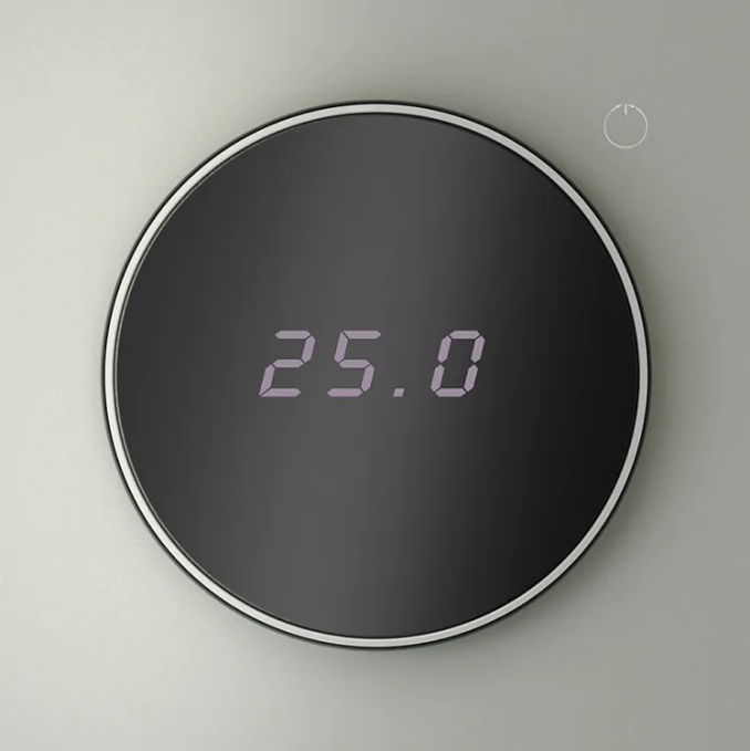 Терморегулятор электронный VOLTUM S70 с индикацией и датчиком, для теплого пола, (сталь), Voltum, VLS070105