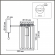 Бра E14 1*40W 220V FAVLA CLASSI LN26 156 LUMION 8348/1W, схема товара Бра E14 1*40W 220V FAVLA CLASSI LN26 156 LUMION 8348/1W, схема товара