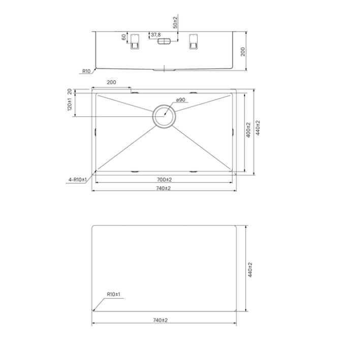 Мойка Iddis Edifice EDI74S0i77 Мойка Iddis Edifice EDI74S0i77