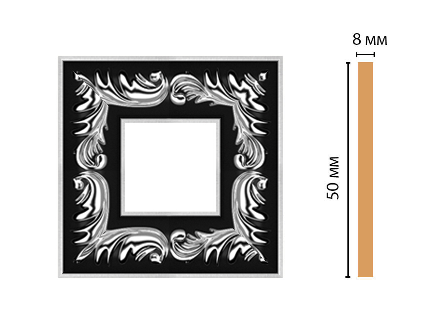 Вставка цветная Decomaster 130-2-63, 50x50x8 мм Вставка цветная Decomaster 130-2-63, 50x50x8 мм