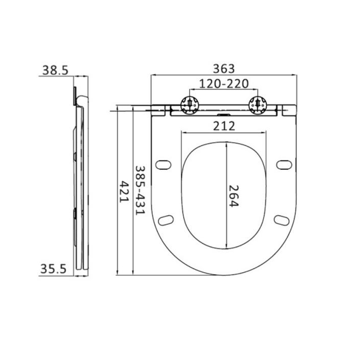 Сиденье для унитаза AM.PM Spirit 2.0 C707857WH Сиденье для унитаза AM.PM Spirit 2.0 C707857WH