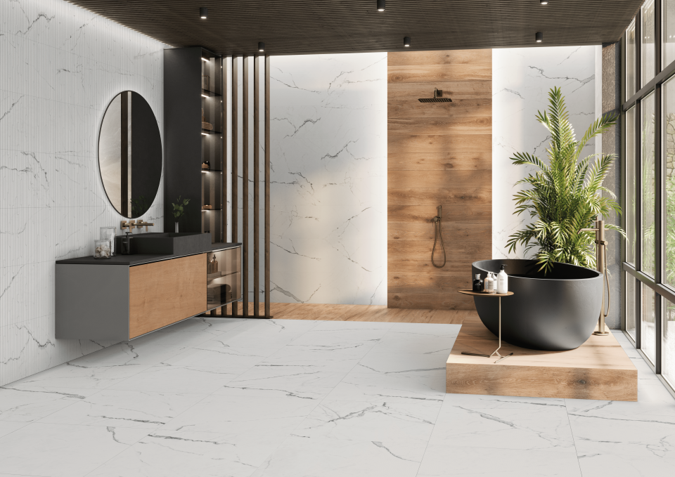 Керамогранит Keraben Idyllic Statuario White Starlight Poli 60x120 Керамогранит Keraben Idyllic Statuario White Starlight Poli 60x120