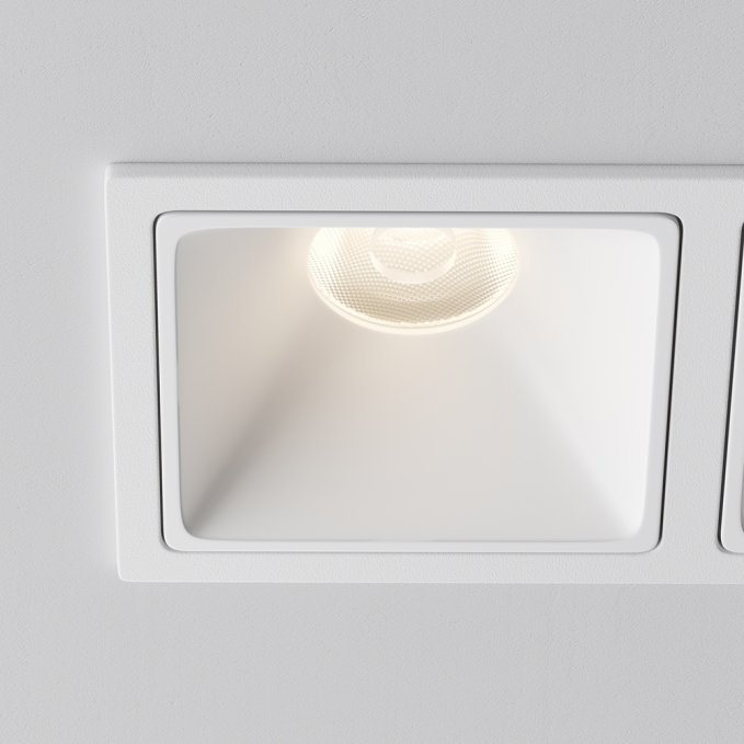 Встраиваемый светильник Альфа / Alfa LED 20 Вт 4000 К 50°, DL043-02-10W4K-SQ-W-1, изображение 3 Встраиваемый светильник Альфа / Alfa LED 20 Вт 4000 К 50°, DL043-02-10W4K-SQ-W-1, изображение 3