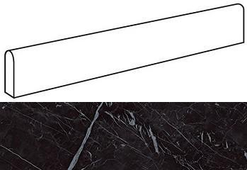 Плинтус Atlas Concorde Marvel Stone Nero Marquina Battiscopa Matt 7.2x60, ATDX