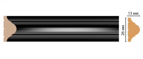 Молдинг Decomaster D001-195, 26x13x2400 мм Молдинг Decomaster D001-195, 26x13x2400 мм