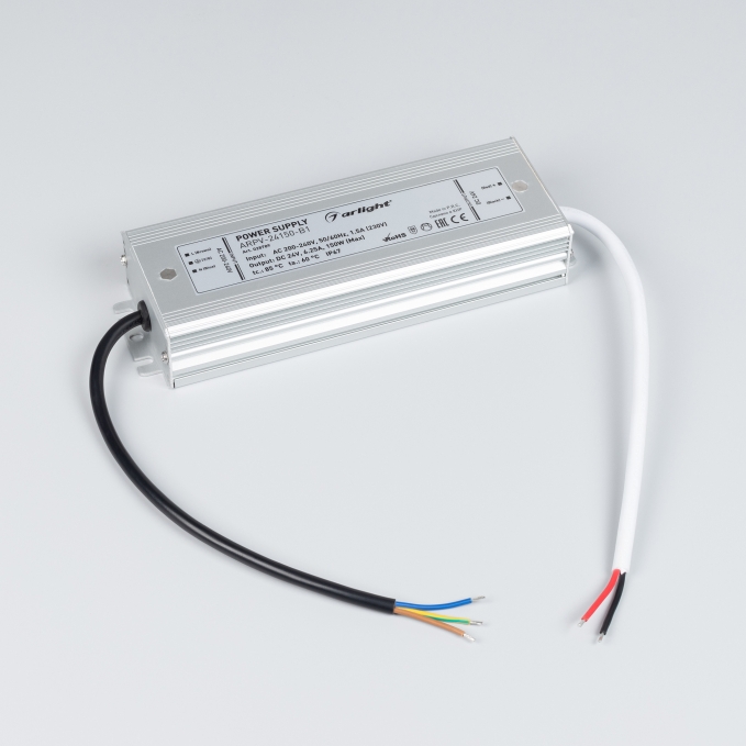 Блок питания ARPV-24150-B1 (24V, 6,3A, 150W), Arlight, 028789, изображение 2 Блок питания ARPV-24150-B1 (24V, 6,3A, 150W), Arlight, 028789, изображение 2