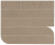 Настенная плитка Atlas Concorde Boost Natural Natural Ecru Mosaico Piano Mix 50x40.5, A7JO