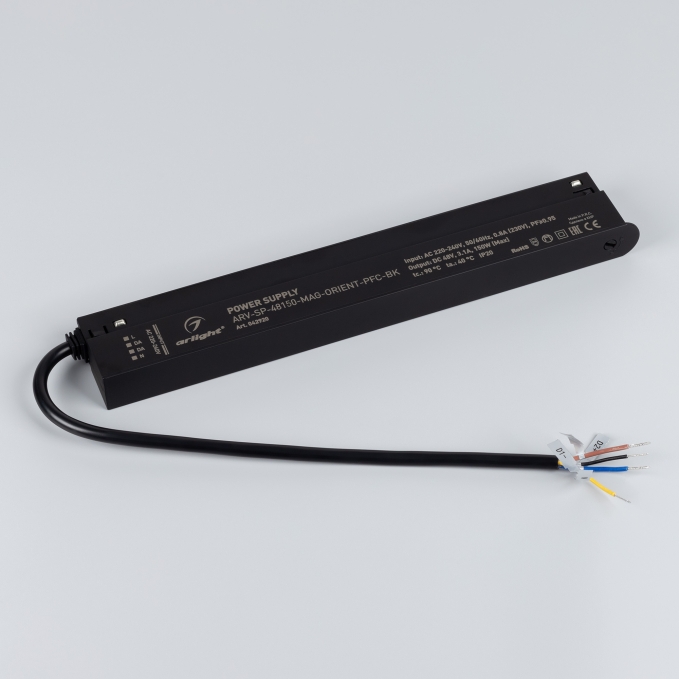 Блок питания ARV-SP-48150-MAG-ORIENT-PFC-BK (48V, 3.1A, 150W), Arlight, 042920, изображение 2 Блок питания ARV-SP-48150-MAG-ORIENT-PFC-BK (48V, 3.1A, 150W), Arlight, 042920, изображение 2