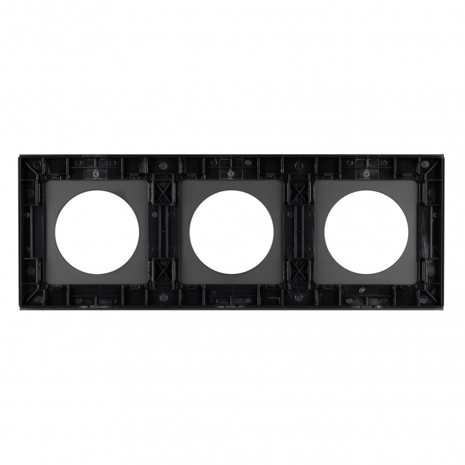 Рамка стеклянная FRM-GLARE-GC-3-BK, Arlight, 043839, изображение 2 Рамка стеклянная FRM-GLARE-GC-3-BK, Arlight, 043839, изображение 2