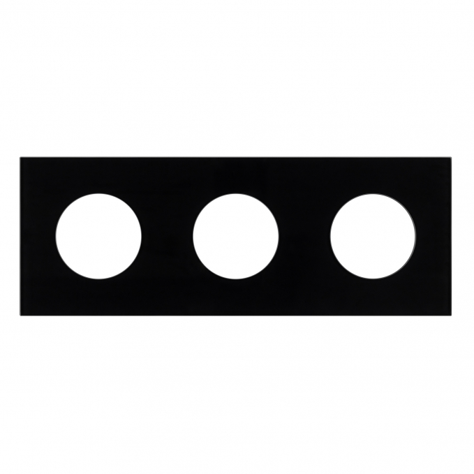 Рамка стеклянная FRM-GLARE-GC-3-BK, Arlight, 043839, изображение 3 Рамка стеклянная FRM-GLARE-GC-3-BK, Arlight, 043839, изображение 3