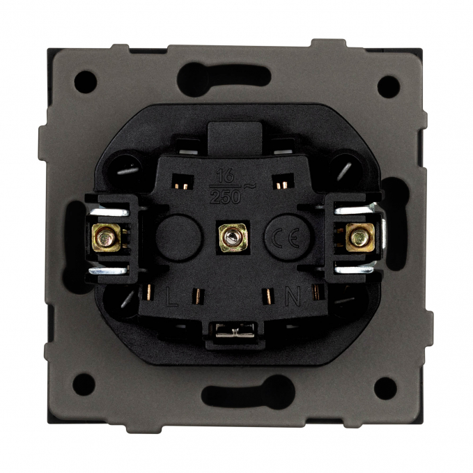 Механизм электрической розетки SCT-TENDO-MEU1-SFPL-BK (230V, 16A), Arlight, 054638, изображение 3