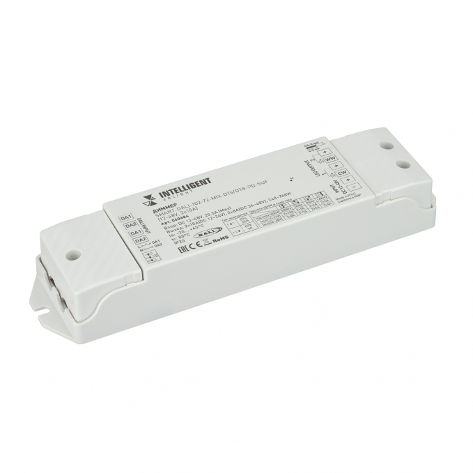 INTELLIGENT ARLIGHT Диммер SMART-DALI-102-72-MIX-DT6/DT8-PD-SUF (12-48V, 2x10A), Arlight, 060684, изображение 1 INTELLIGENT ARLIGHT Диммер SMART-DALI-102-72-MIX-DT6/DT8-PD-SUF (12-48V, 2x10A), Arlight, 060684, изображение 1