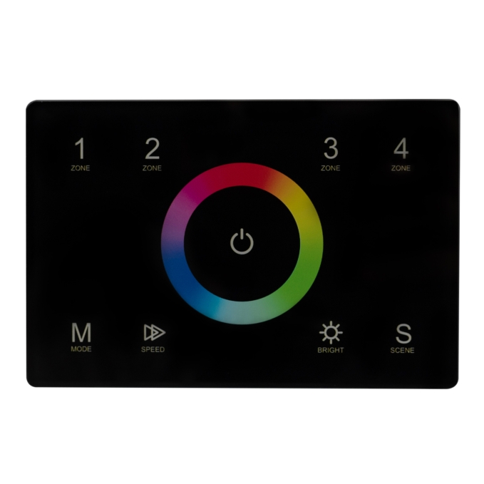 Панель Sens SMART-P83-RGB Black (230V, 4 зоны, 2.4G), Arlight, 028403, изображение 3 Панель Sens SMART-P83-RGB Black (230V, 4 зоны, 2.4G), Arlight, 028403, изображение 3