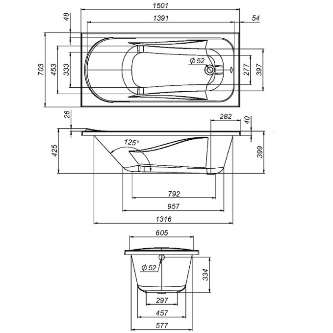 Каркас для ванны AM.PM Sense W76A-150-070W-R Каркас для ванны AM.PM Sense W76A-150-070W-R