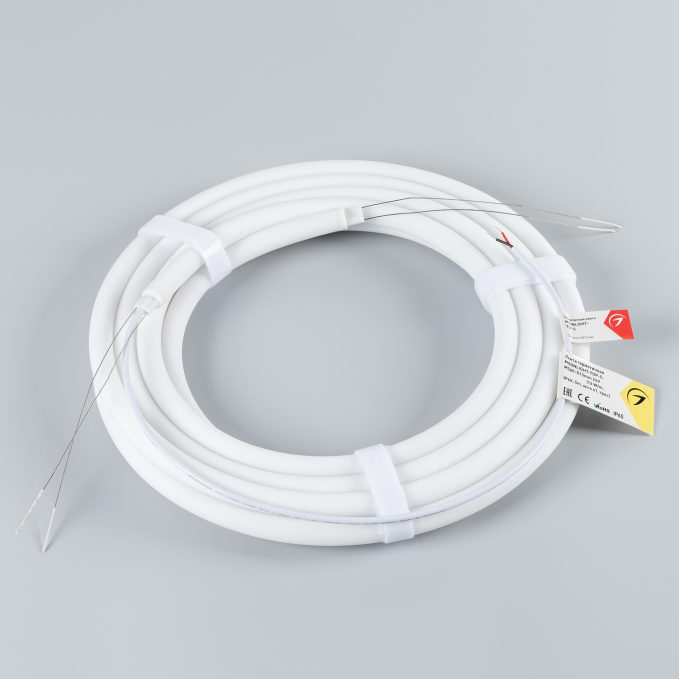 Светодиодная лента герметичная MOONLIGHT-TOP-S-M560-D13mm 24V Warm2300 (13 W/m, IP65, 5m, wire x1, трос), Arlight, 043814, изображение 1