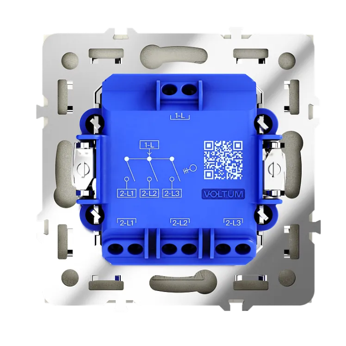 Выключатель встраиваемый VOLTUM S70 трехклавишный 10А, (шелк), Voltum, VLS030104 Выключатель встраиваемый VOLTUM S70 трехклавишный 10А, (шелк), Voltum, VLS030104